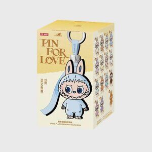 Labubu Pin For Love “B” Keychain, New!